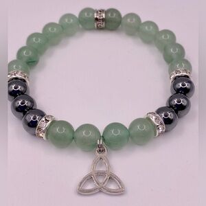 Celtic Bracelet with Aventurine and Hematite NWT